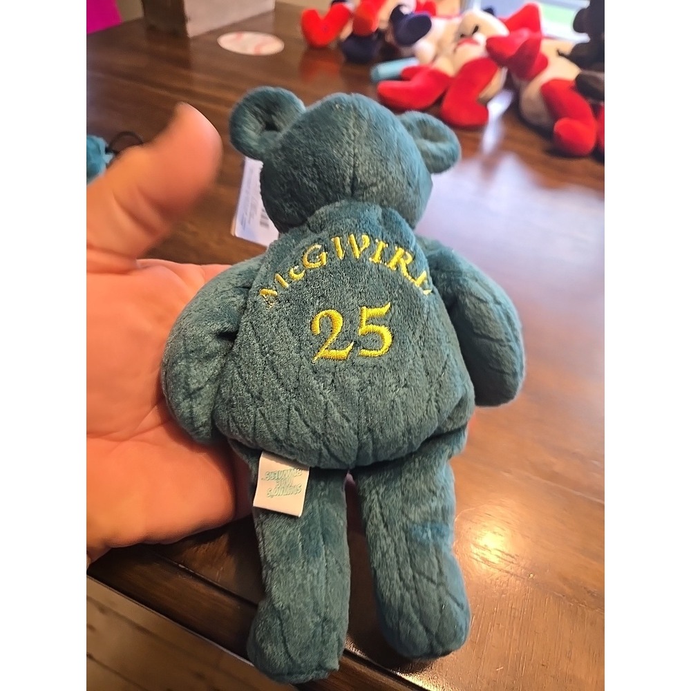 Salvino's Bammers #25 Mark McGwire Baseball Beanie Bear NEW WITH TAGS - Picture 4 of 4